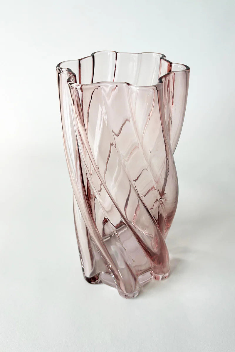 Vintage popular Luminarc Pink Glass Vase