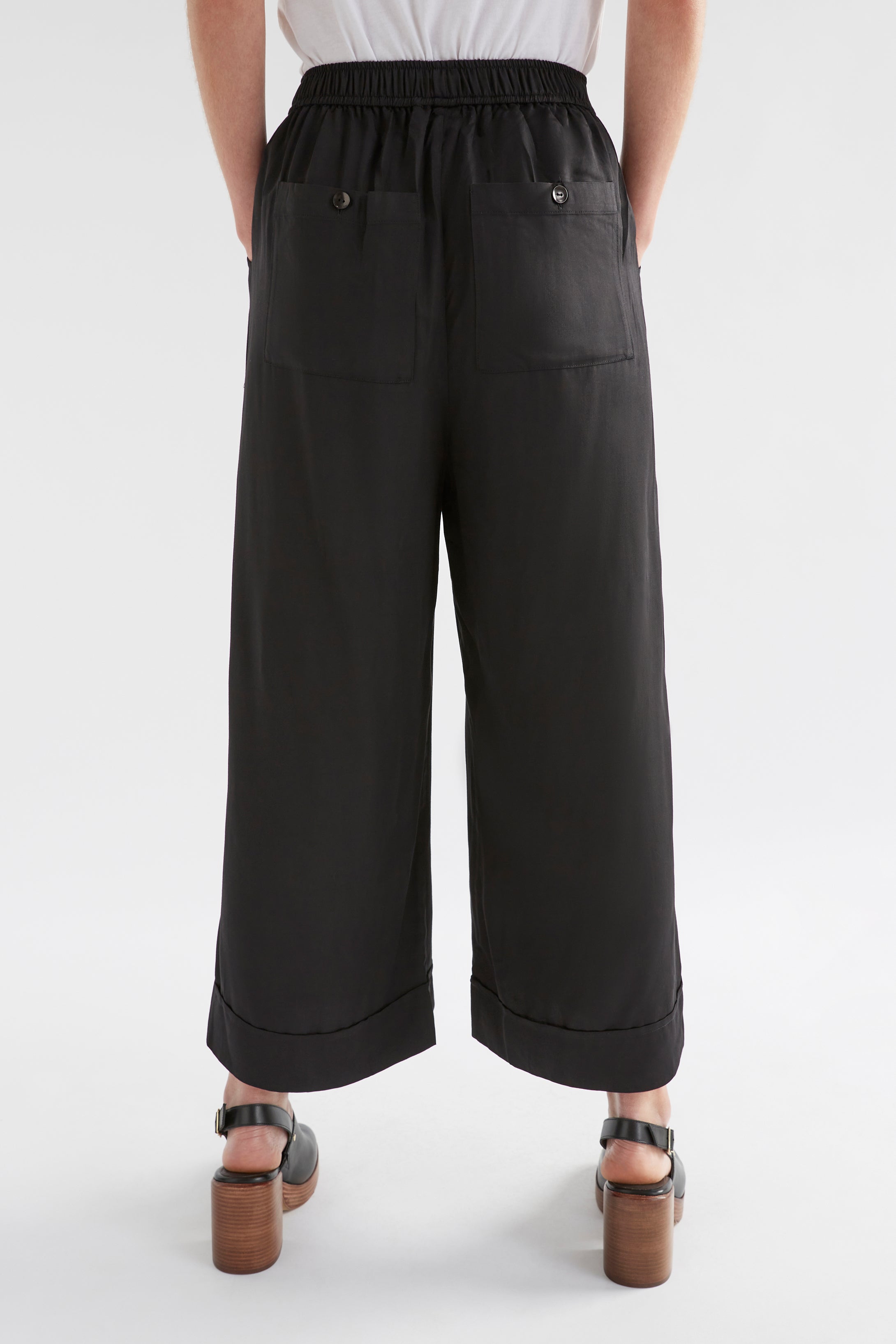 Elk Wide Leg Culotte Black