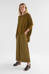 Elk Wide Leg Culotte Olive