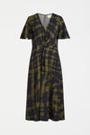 Elk Fletta Dress Olive Print