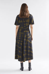 Elk Fletta Dress Olive Print