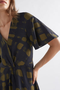 Elk Fletta Dress Olive Print