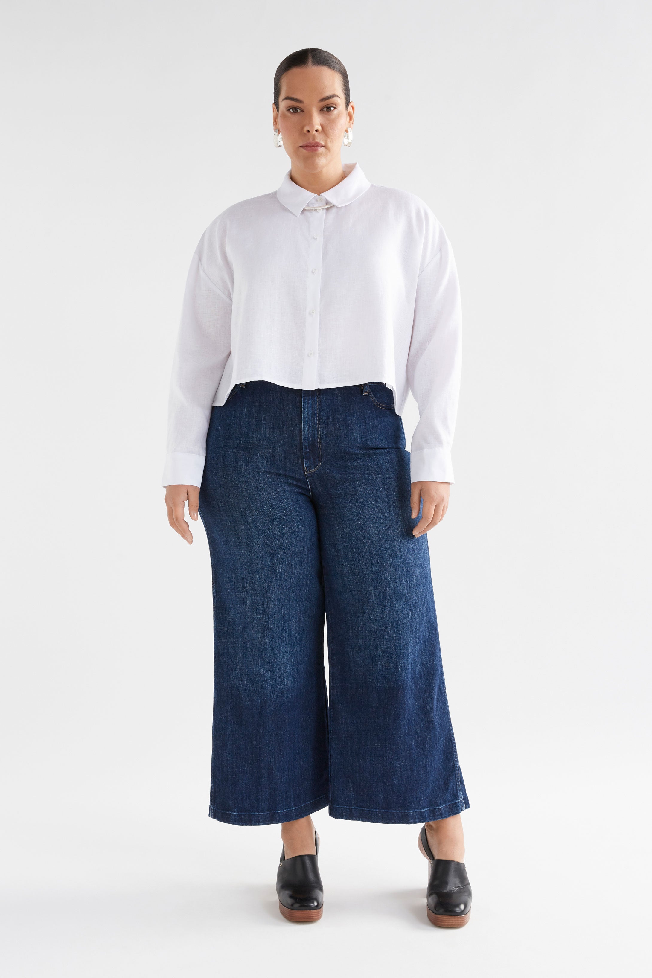 Elk Cort Linen Shirt White