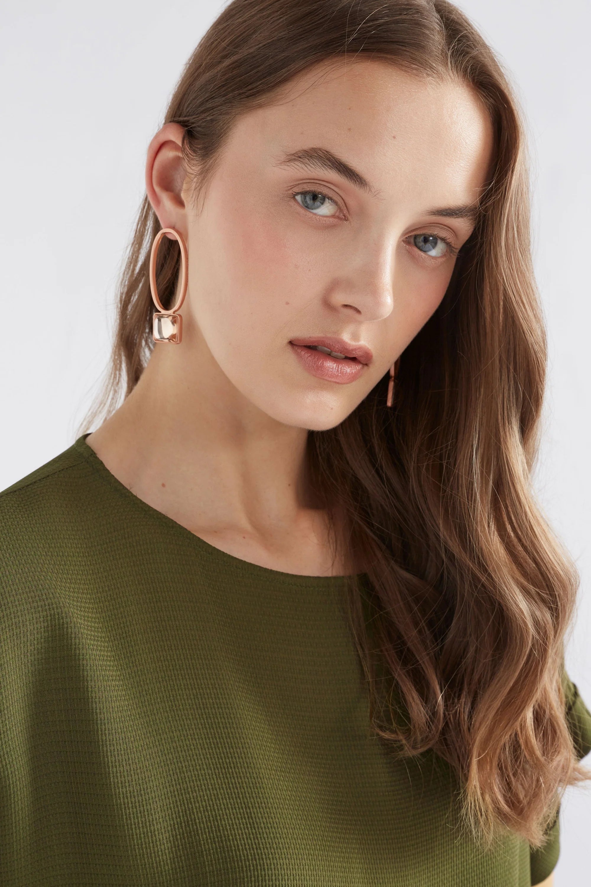 Elk Stal Drop Earring Champagne