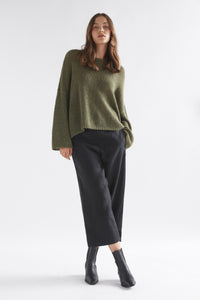 Elk Agna Sweater Dark Olive