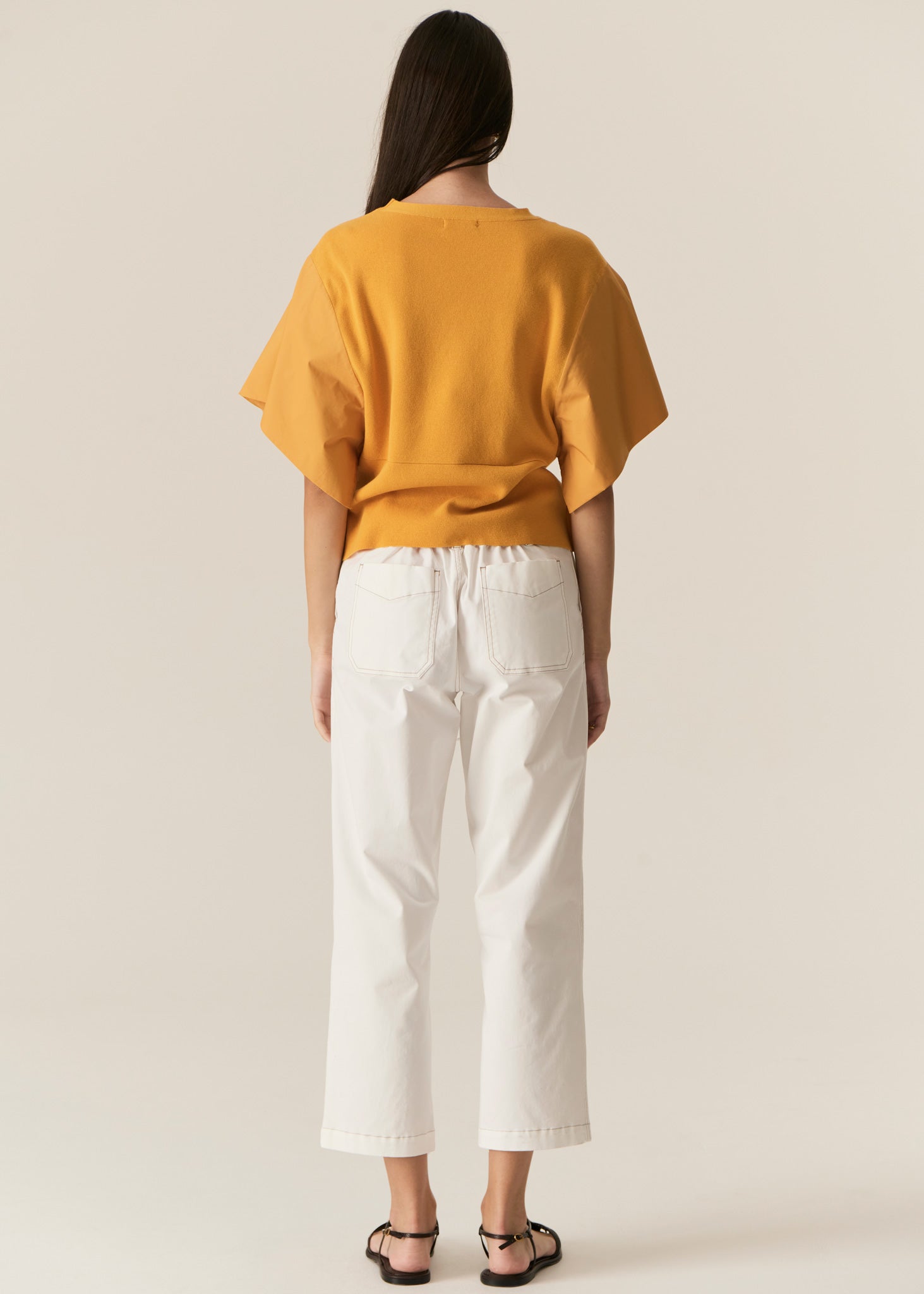 Pol Fern Tapered Pant White