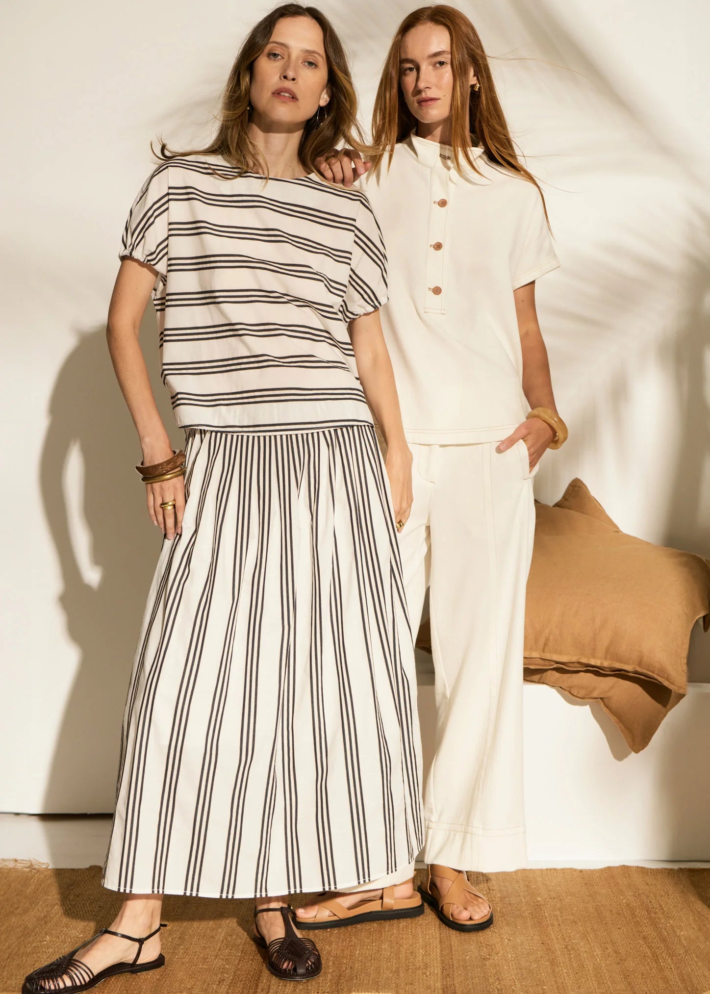 Pol Parc Skirt Ink Stripe