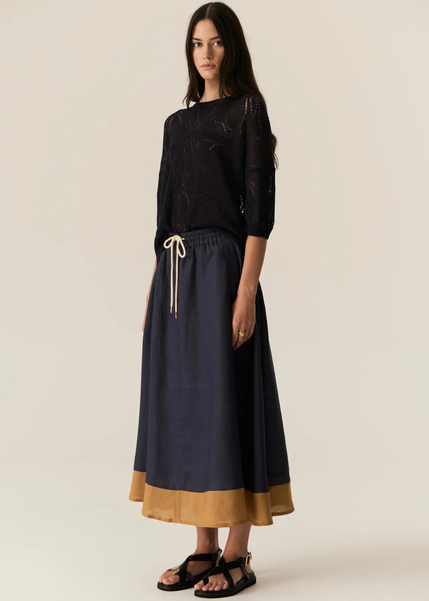 Pol Speck Skirt Ink/Ginger