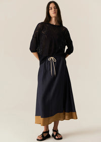 Pol Speck Skirt Ink/Ginger