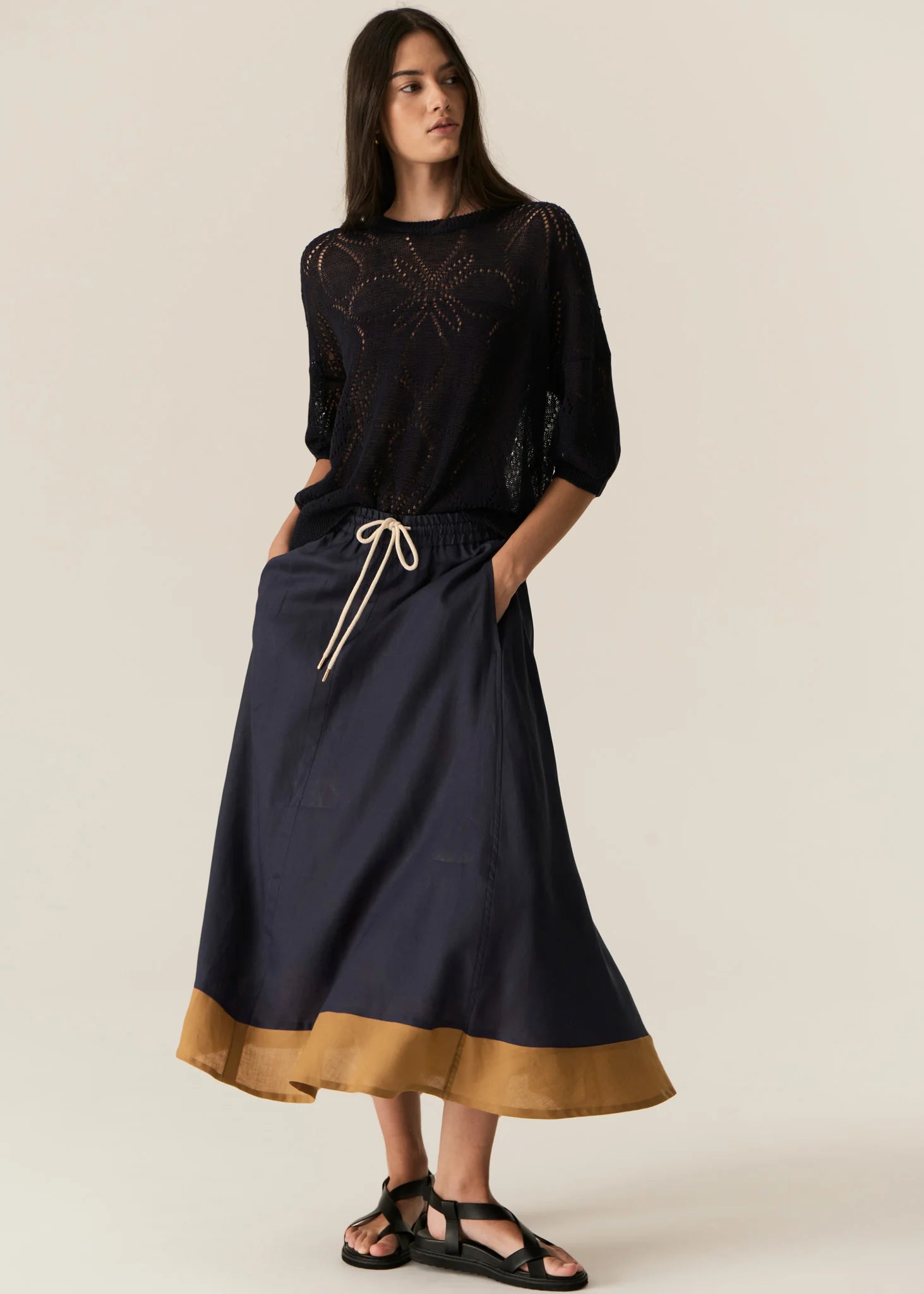 Pol Speck Skirt Ink/Ginger