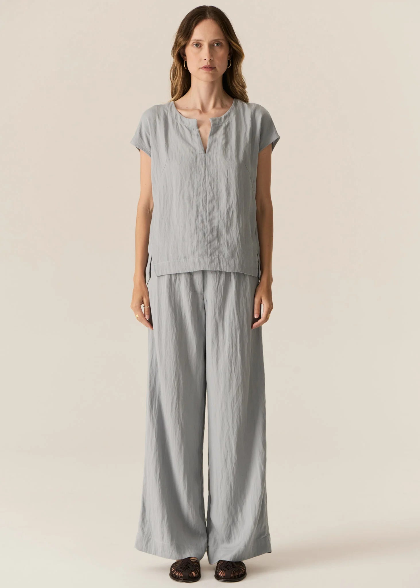 Pol Faire Belt Pant Sky