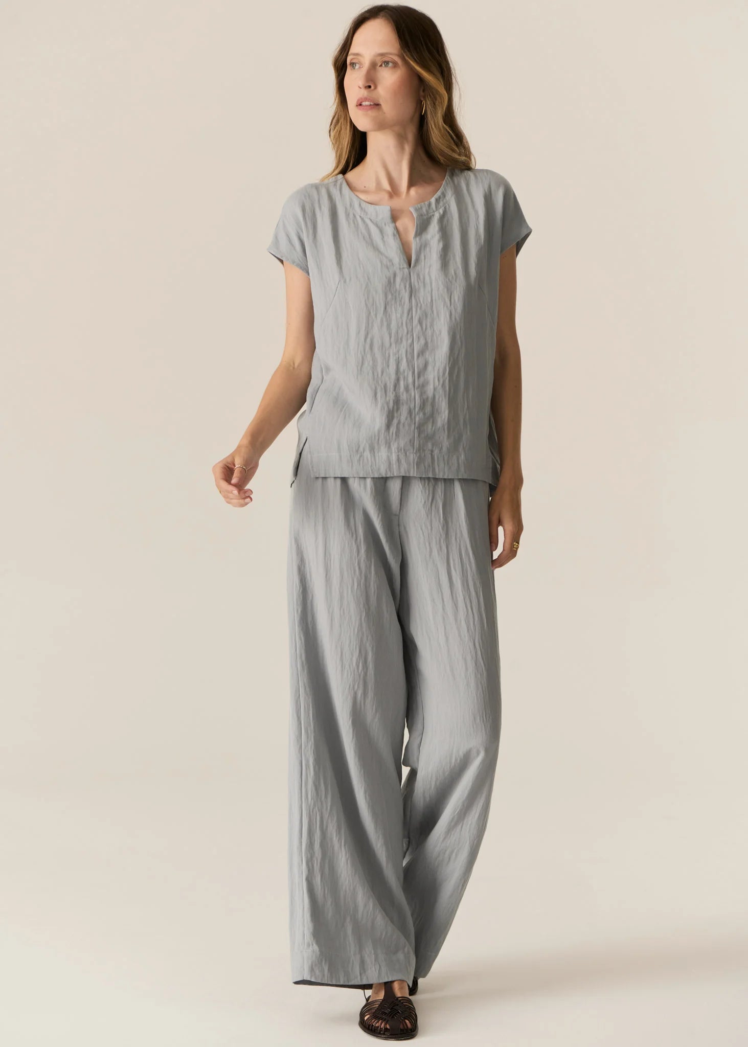 Pol Faire Belt Pant Sky