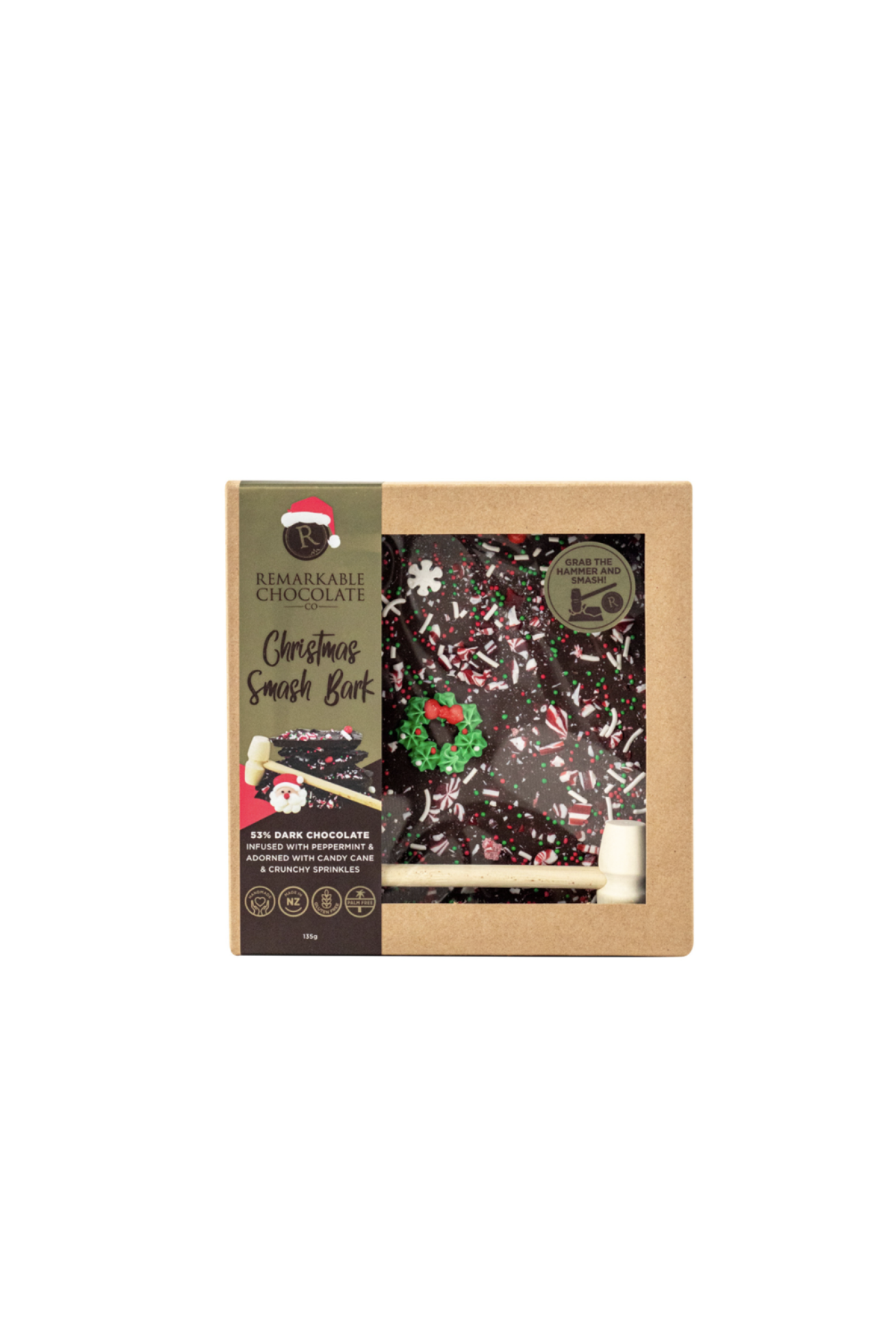 Remarkable Smash Bark Christmas Peppermint & Sprinkles