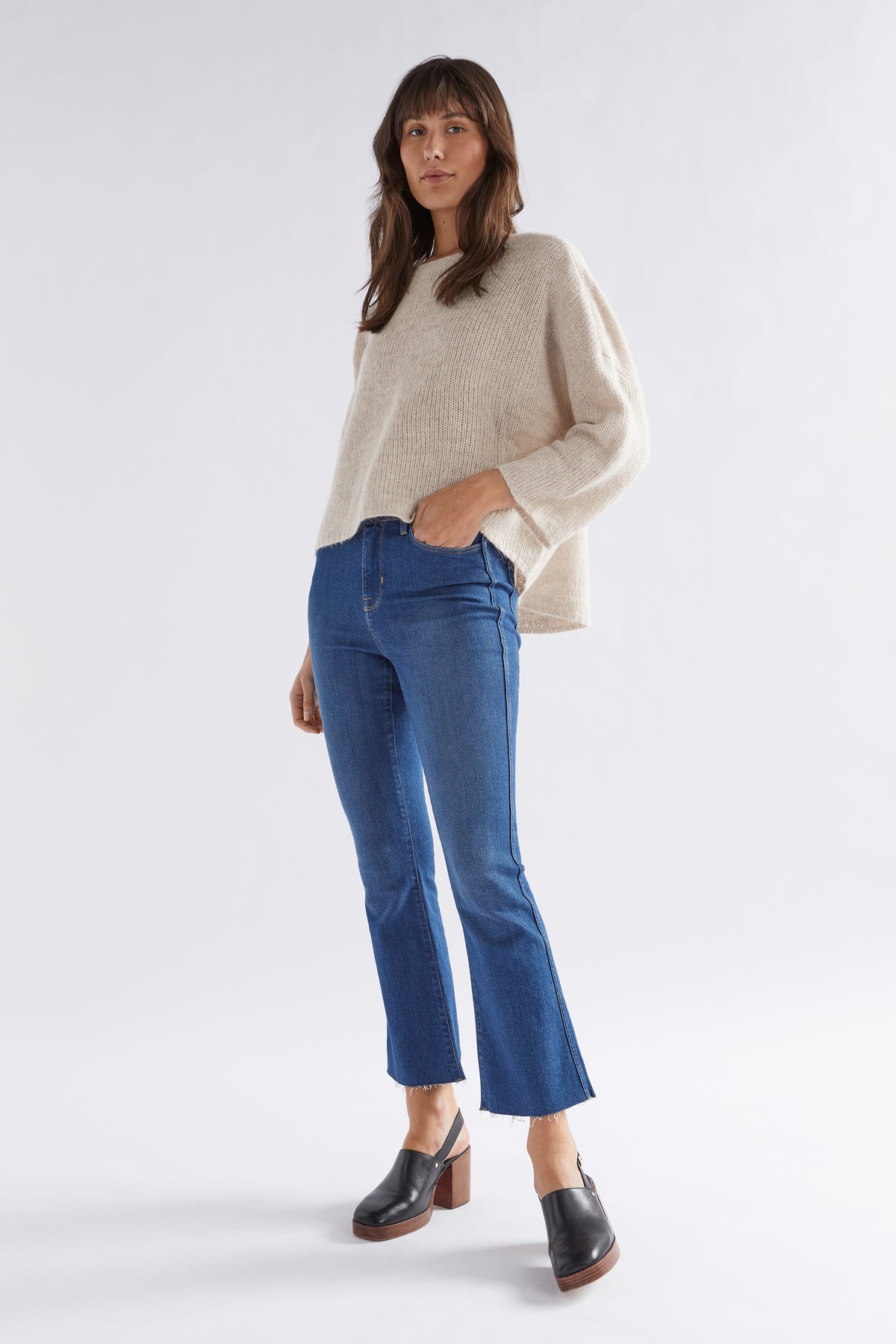 Elk Agna Sweater Ecru