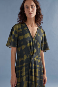 Elk Fletta Dress Olive Print