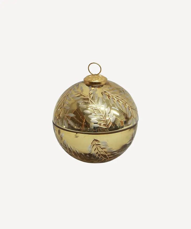 Bauble Candle | Etched Gold