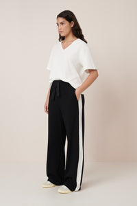 Kowtow Contrast Trackpant Black