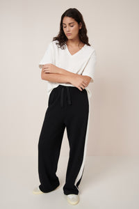 Kowtow Contrast Trackpant Black