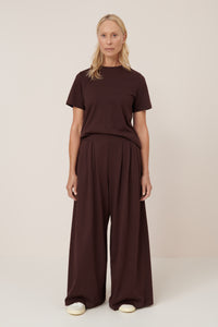 Kowtow Drape Pant Mahogany