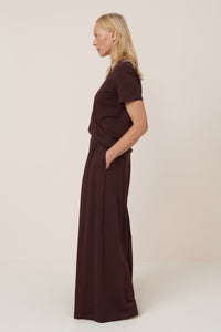 Kowtow Drape Pant Mahogany