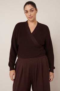 Kowtow Drape Pant Mahogany