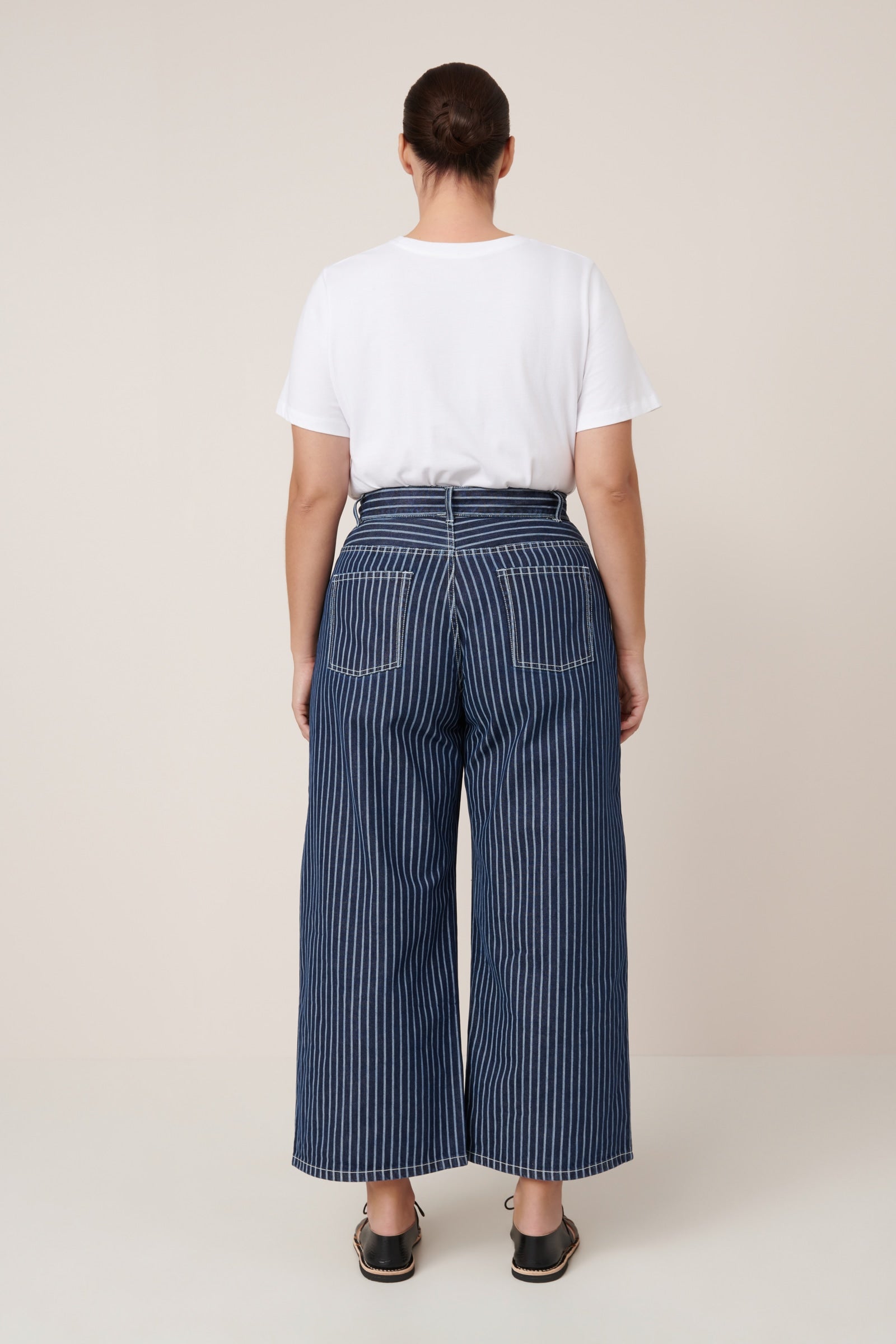 Kowtow Sailor Jeans Chalk Stripe