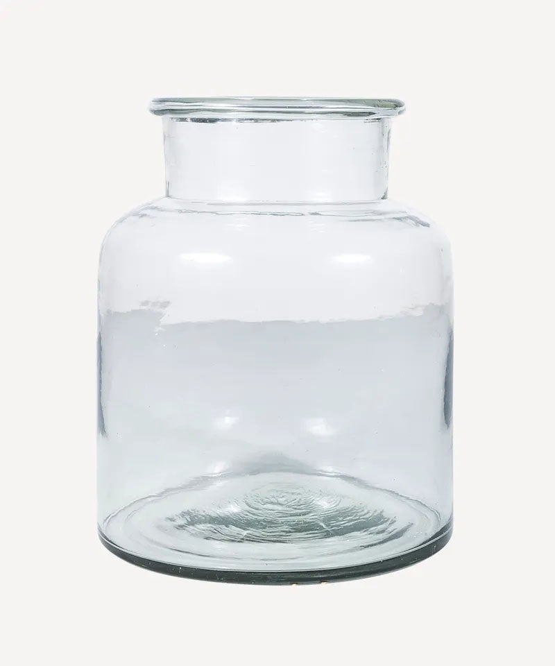 Wide Glass Vase