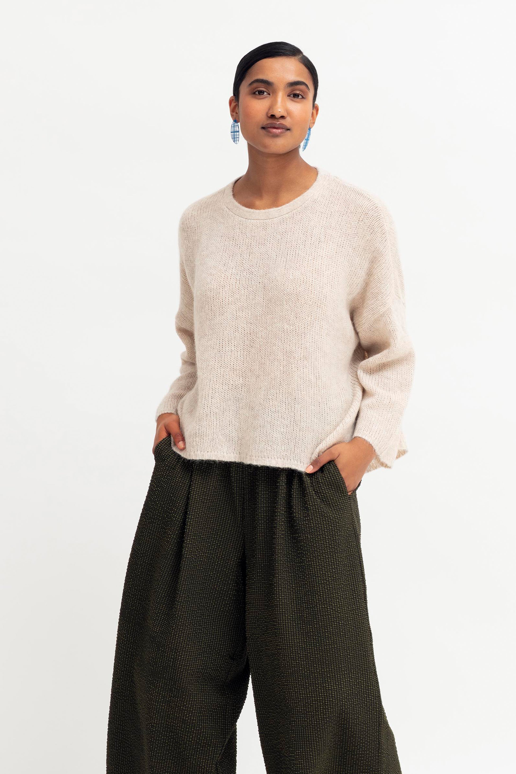 Elk Agna Sweater Ecru