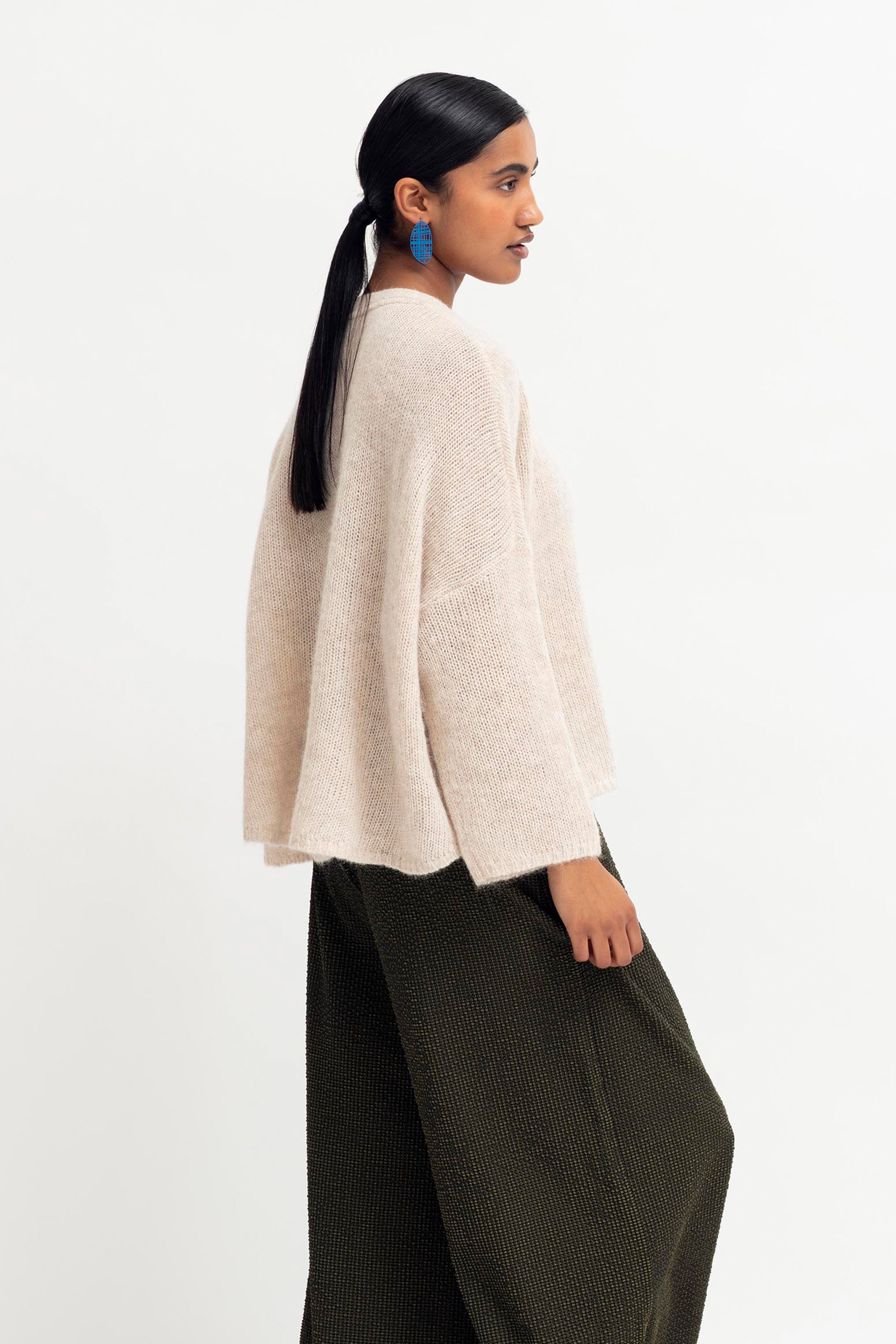 Elk Agna Sweater Ecru