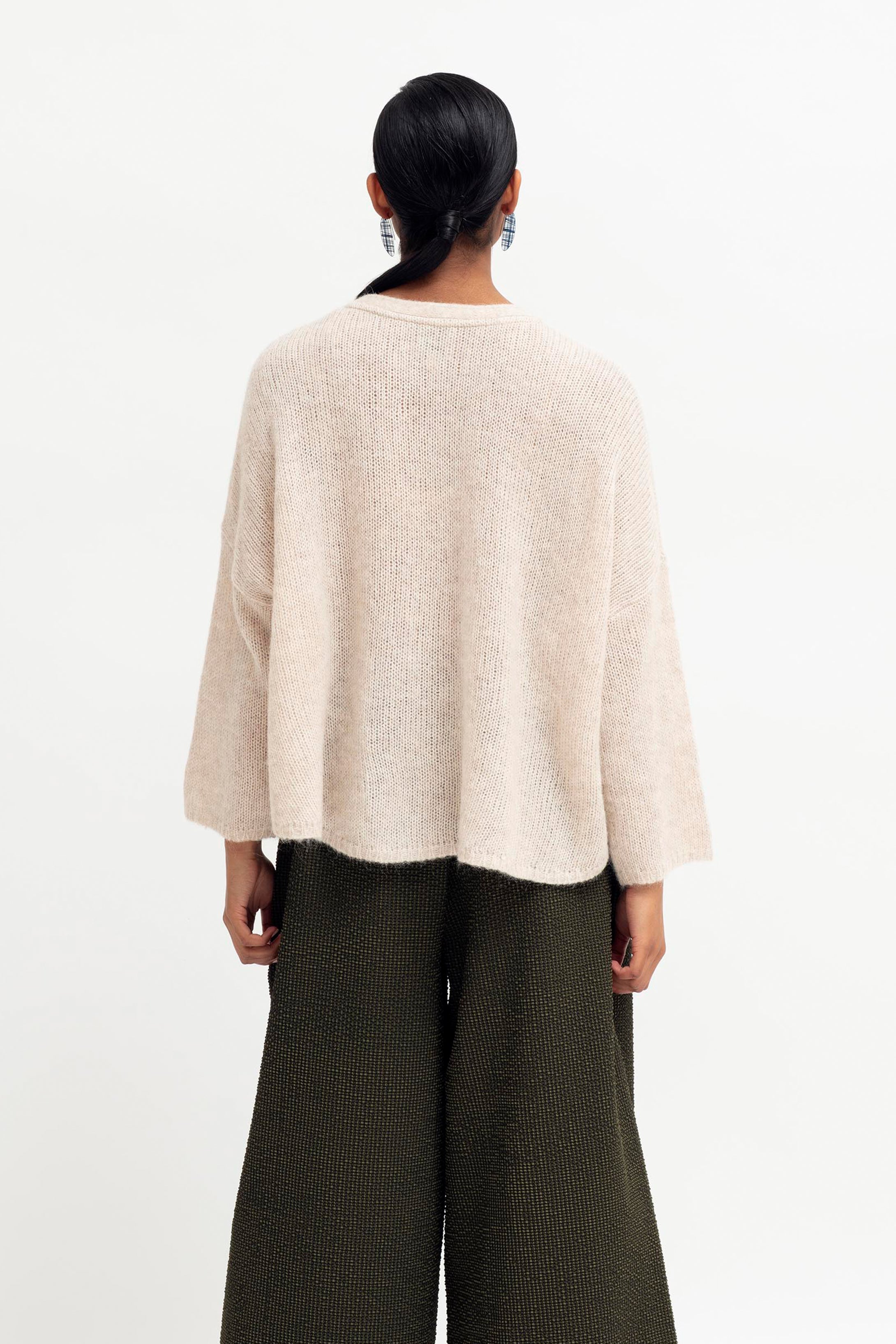 Elk Agna Sweater Ecru