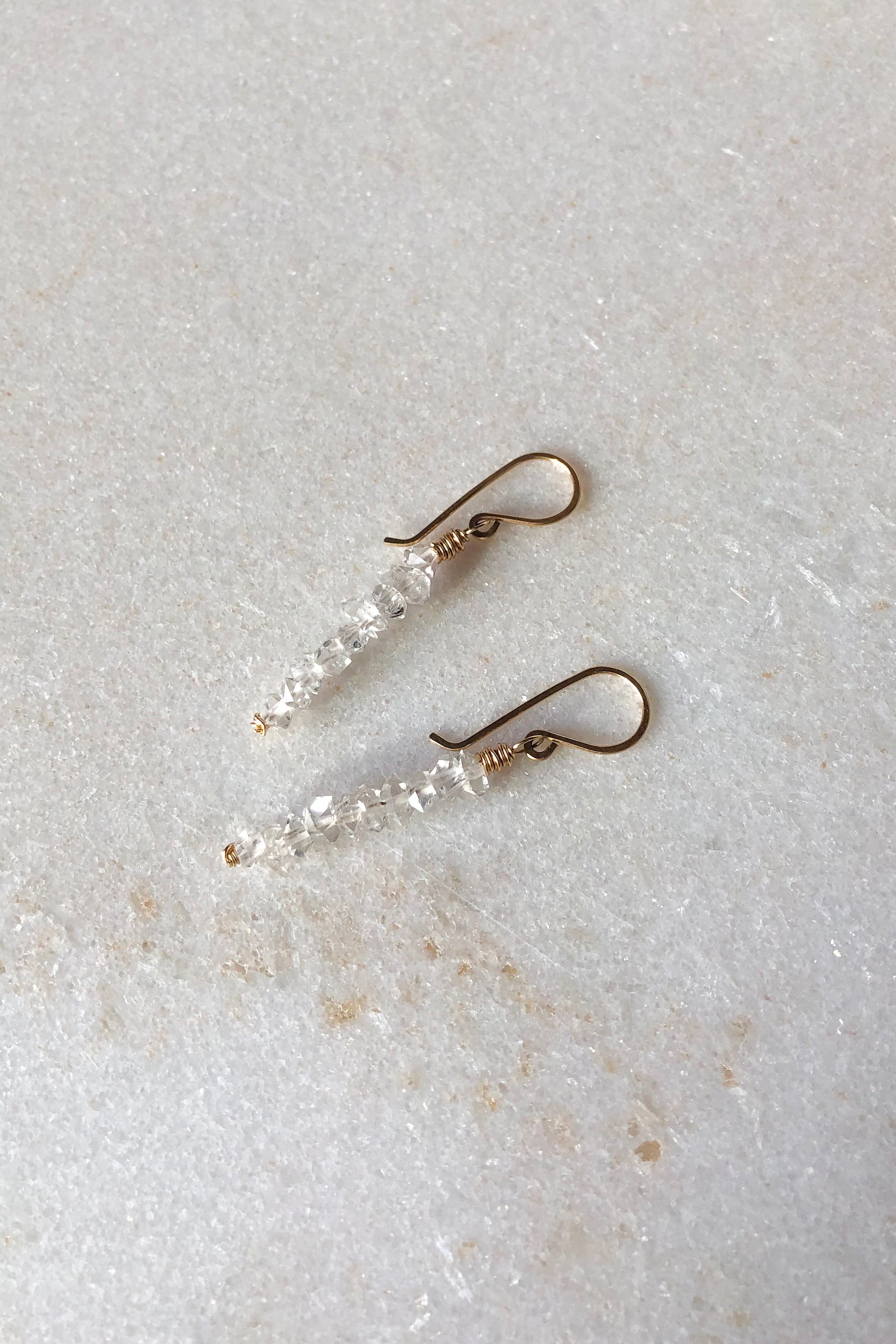 Pillar Earrings | Herkimer Diamond – Hall Concept Store