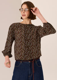 Pol Mae Silk Top Bud Print