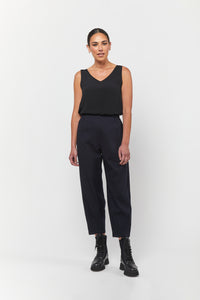 Obi Pinstripe Devon Pant Black