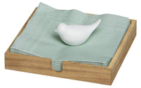 Bird Napkin Holder - Acacia Wood