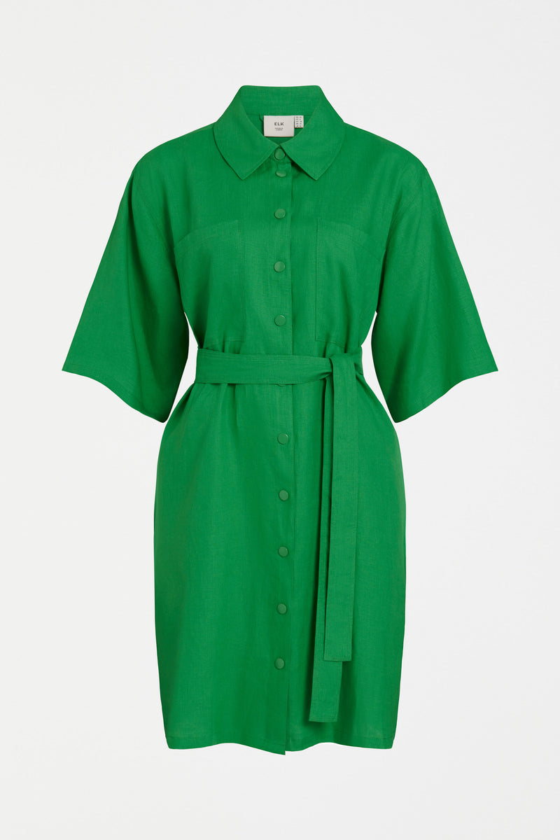 Elk Nayte Dress Vine Green