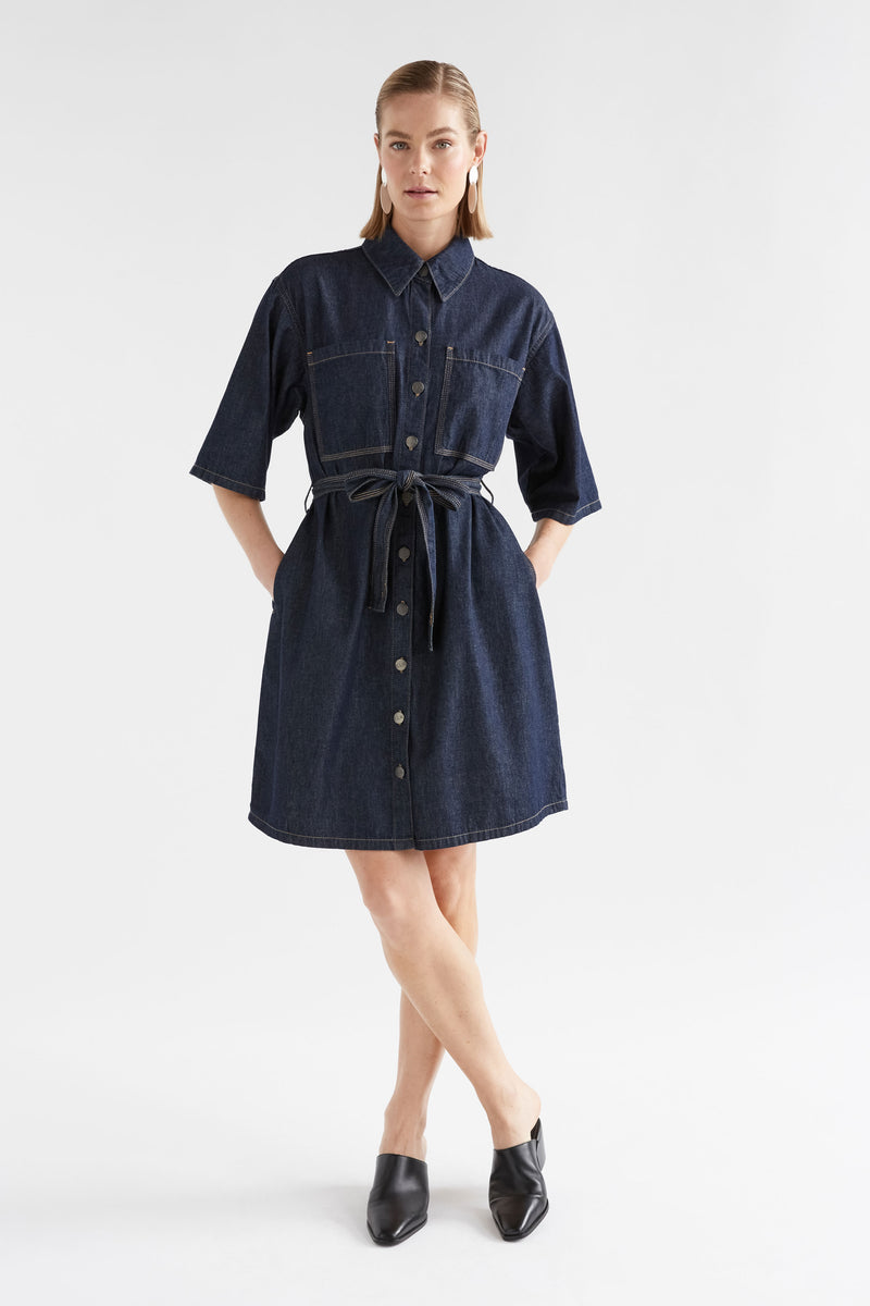 Elk Denym Pocket Dress Blue Wash – Hall Concept Store