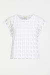 Elk Grid Burnout Top White