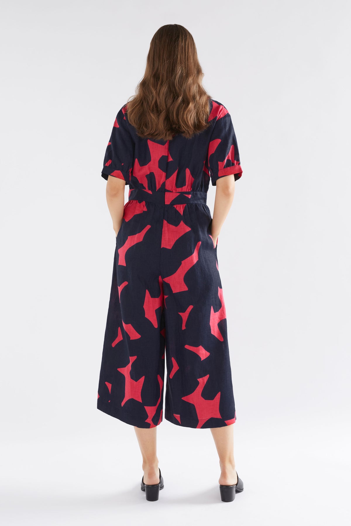 Elk Luna Jumpsuit Navy Tera Print