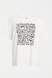 Elk Bruk Tee Tropea Print Black