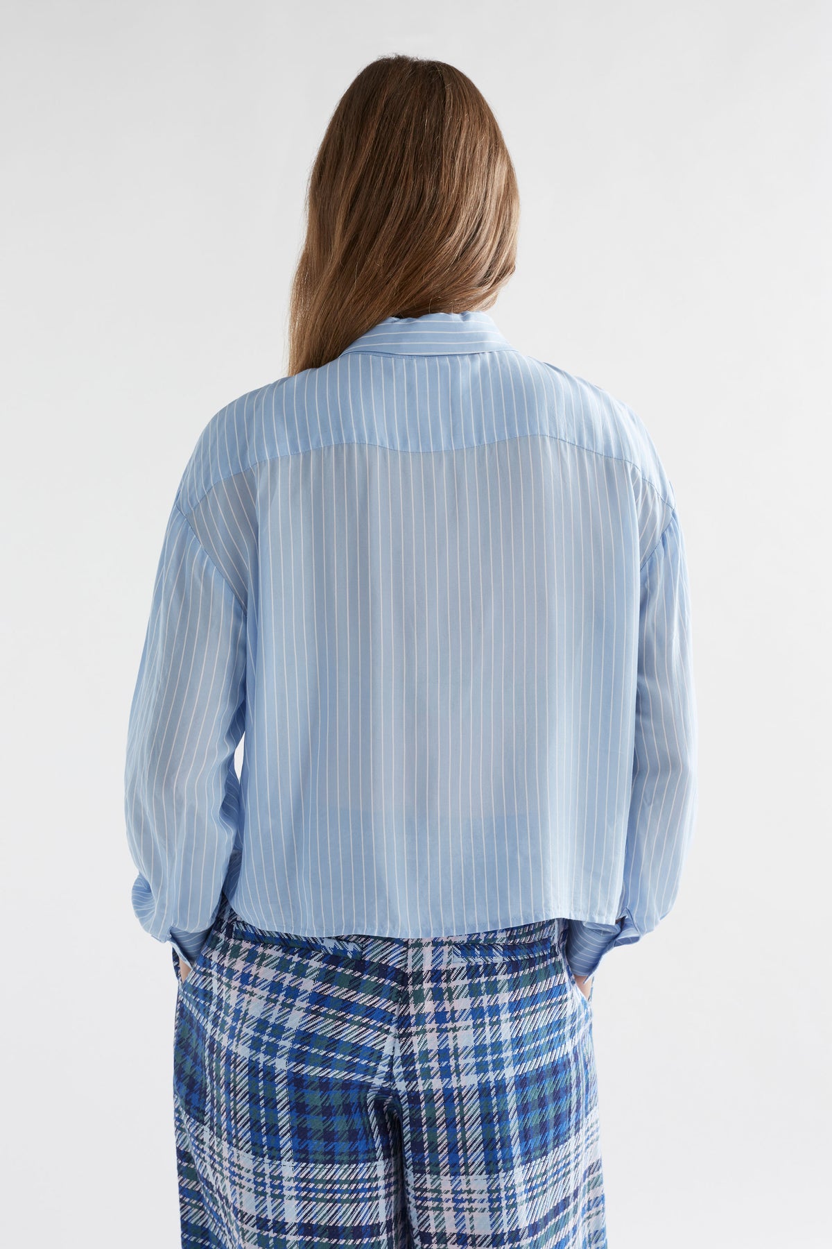 Elk Sera Shirt Pale Blue Stripe