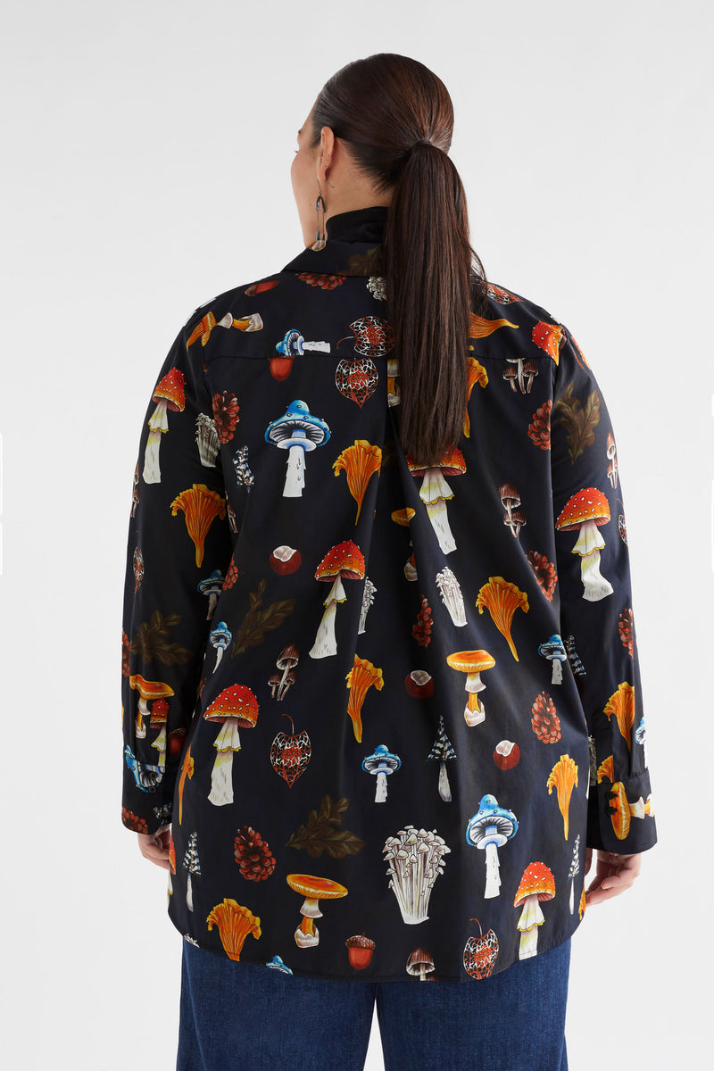Elk Allem Shirt Mushroom Print