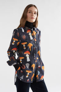 Elk Allem Shirt Mushroom Print