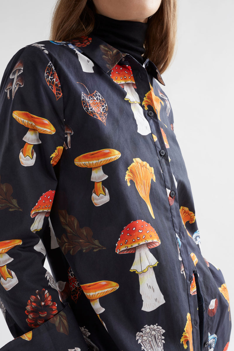 Elk Allem Shirt Mushroom Print