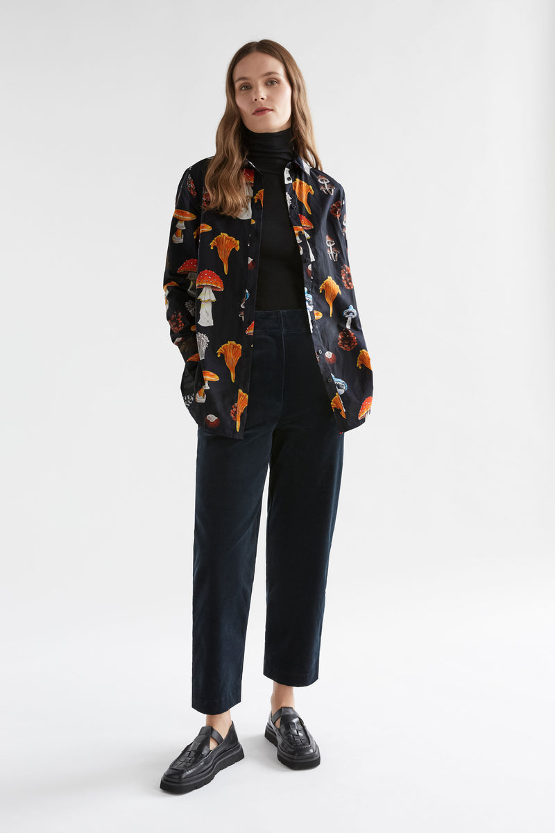 Elk Allem Shirt Mushroom Print
