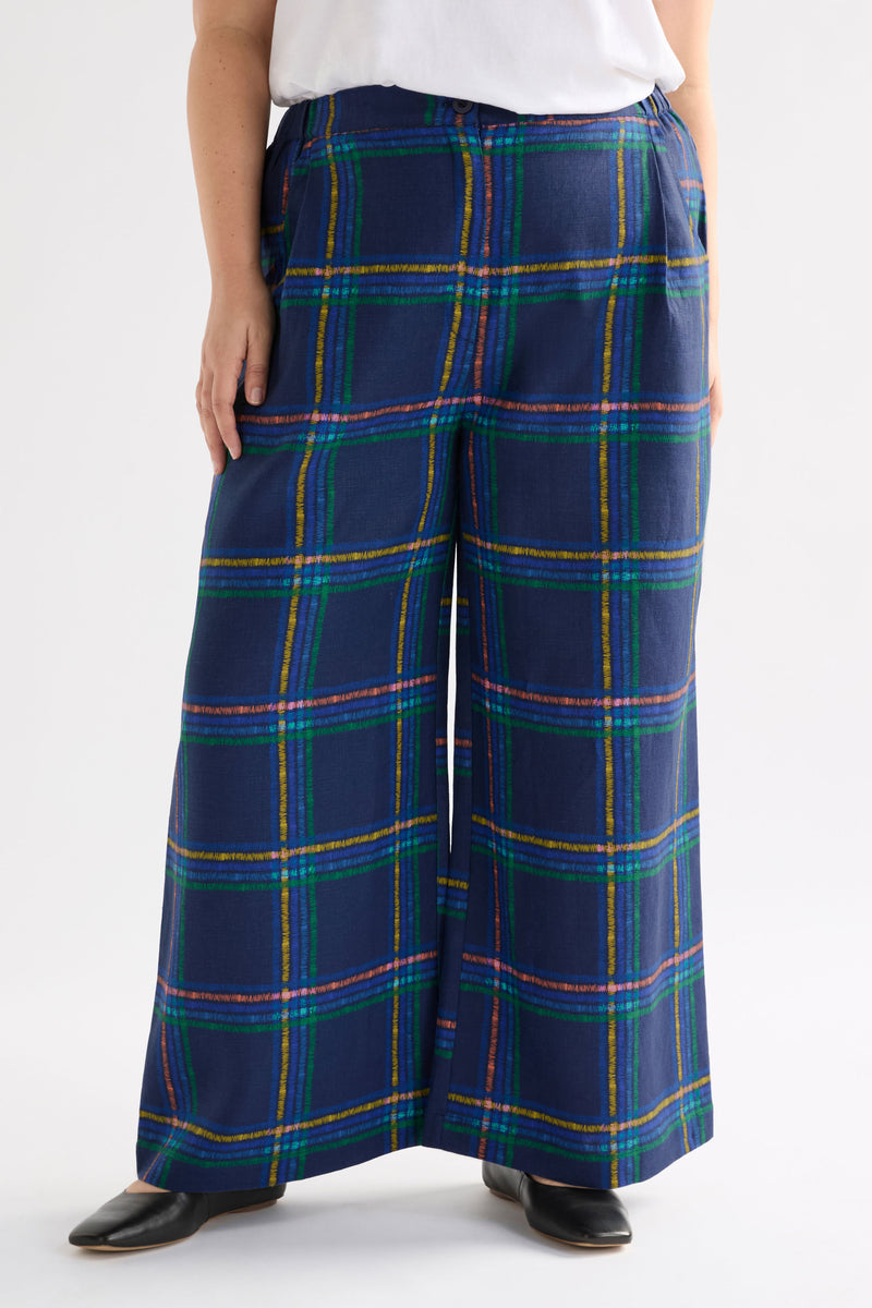 Elk Paimo Linen Pant Elba Check