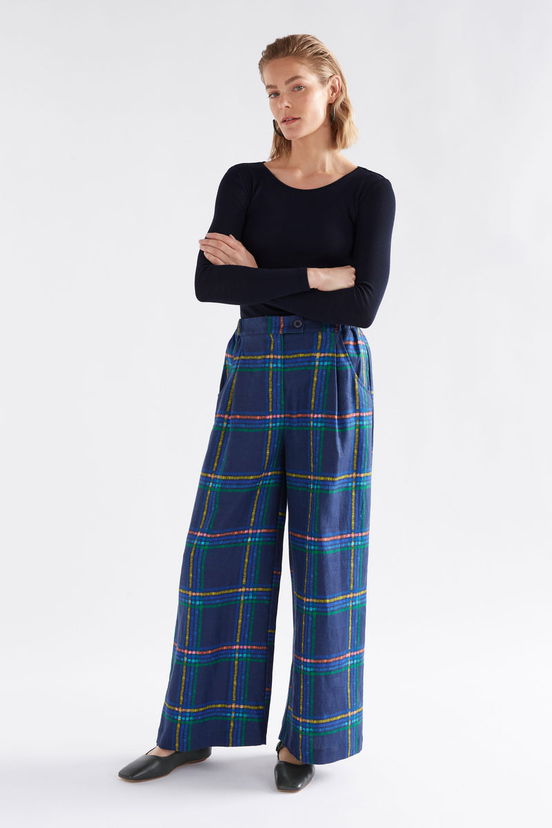 Elk Paimo Linen Pant Elba Check