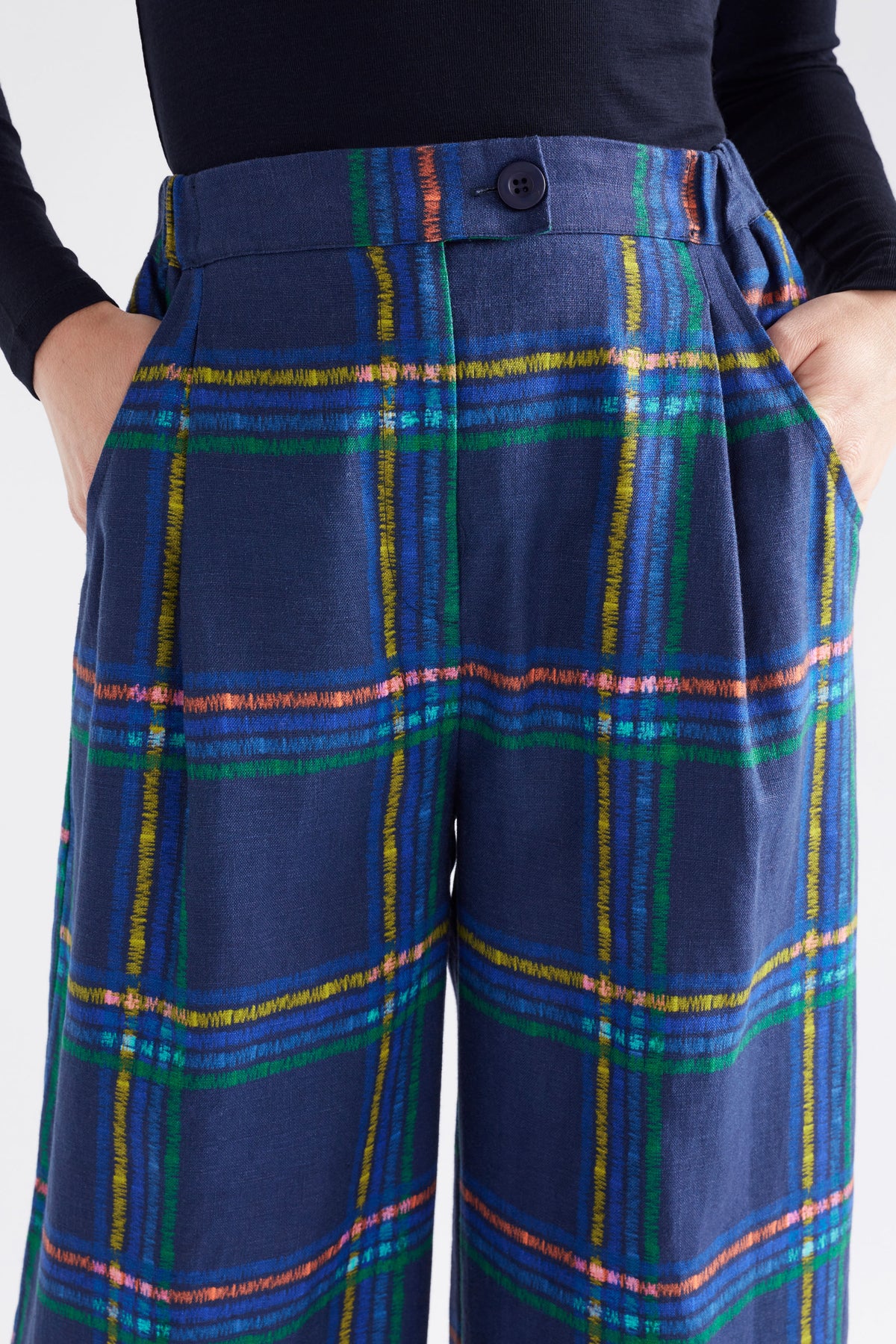 Elk Paimo Linen Pant Elba Check