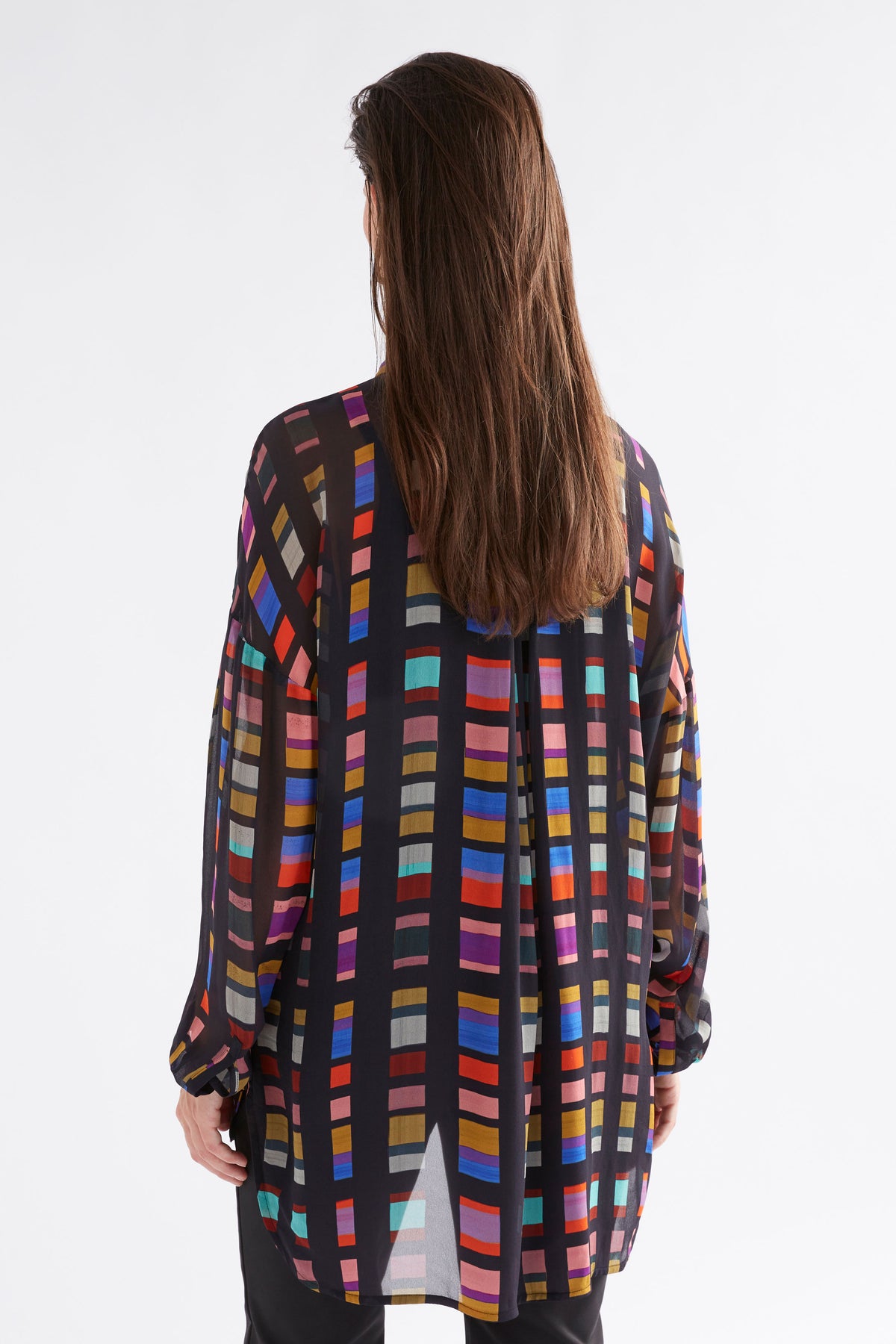 Elk Eir Sheer Shirt Tessela Print