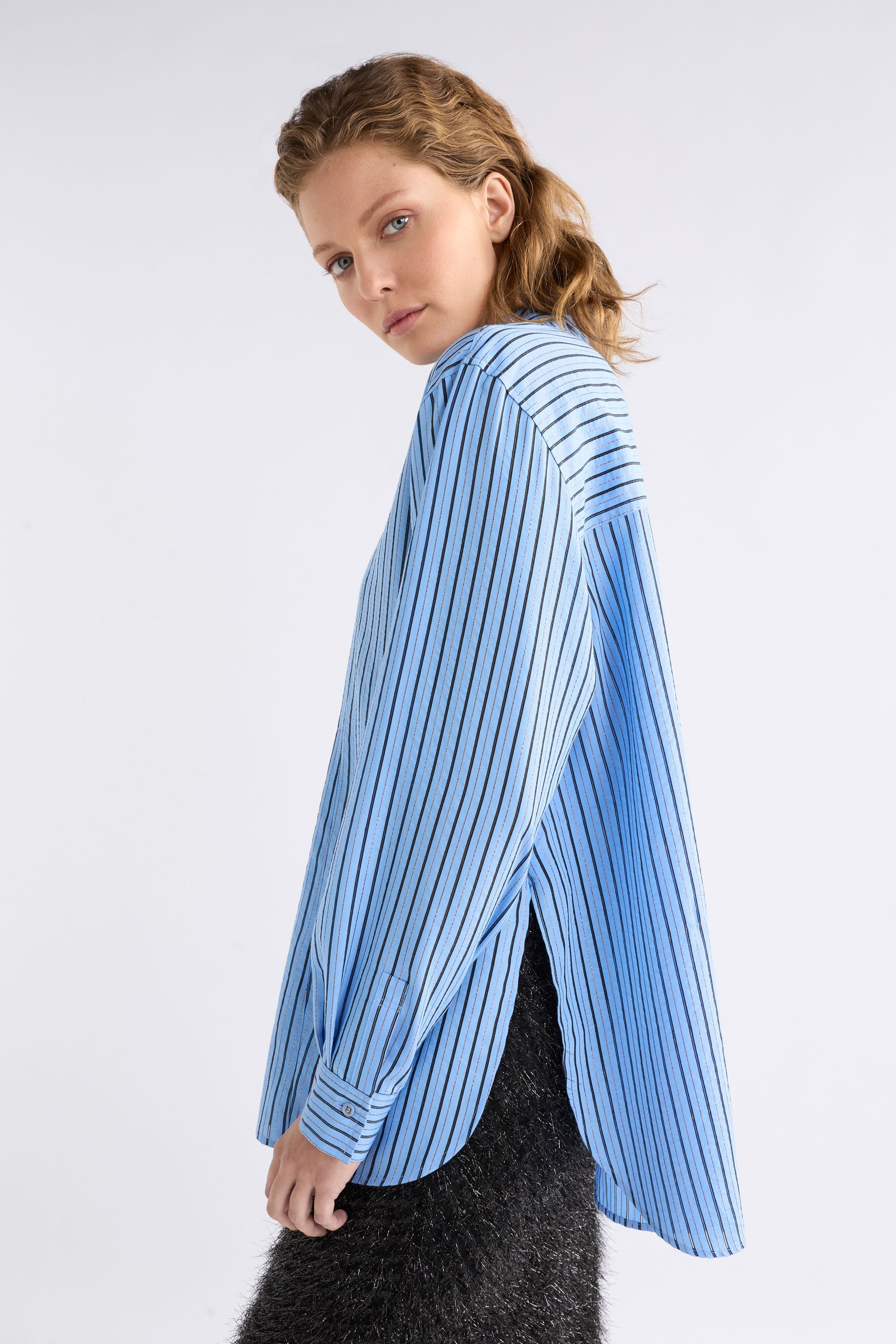 Elk Hedi Shirt Chambray Stripe