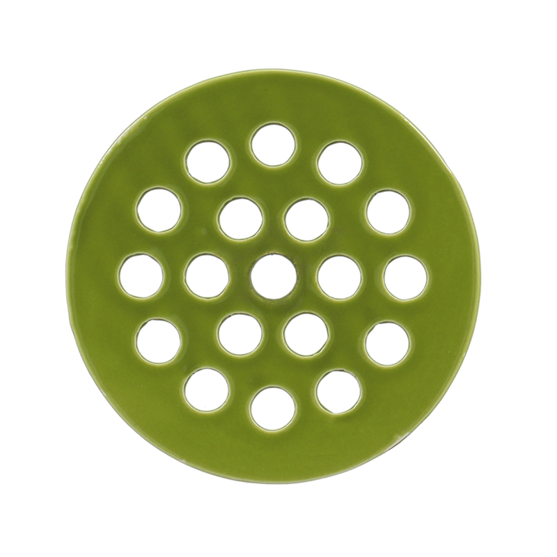 Ceramic Flower Arranging Disc Green